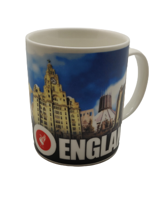 LIverpool Collage Blue Mini Mug