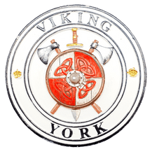 Load image into Gallery viewer, Resin Magnet Viking Round - britishsouvenirs