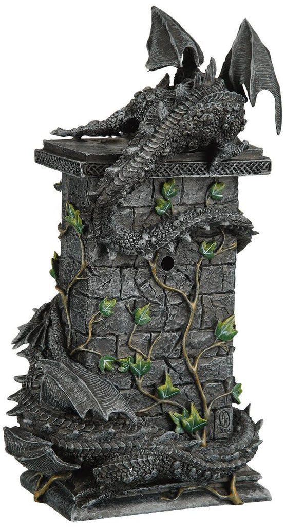 Duelling Dragons Clock 26cm - britishsouvenir