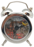Silver Liverpool Collage Mini Alarm Clock