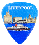 Blue Liverpool Waterfront Plectrum