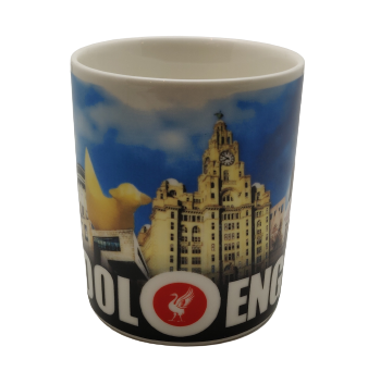 LIverpool Collage Blue Mini Mug