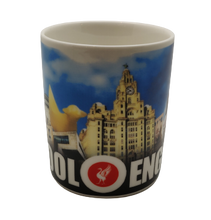 Load image into Gallery viewer, LIverpool Collage Blue Mini Mug
