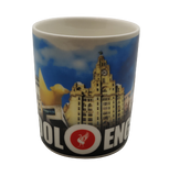 LIverpool Collage Blue Mini Mug