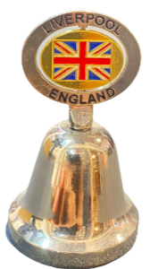 Liverpool Union Jack Spinner Metal Bell