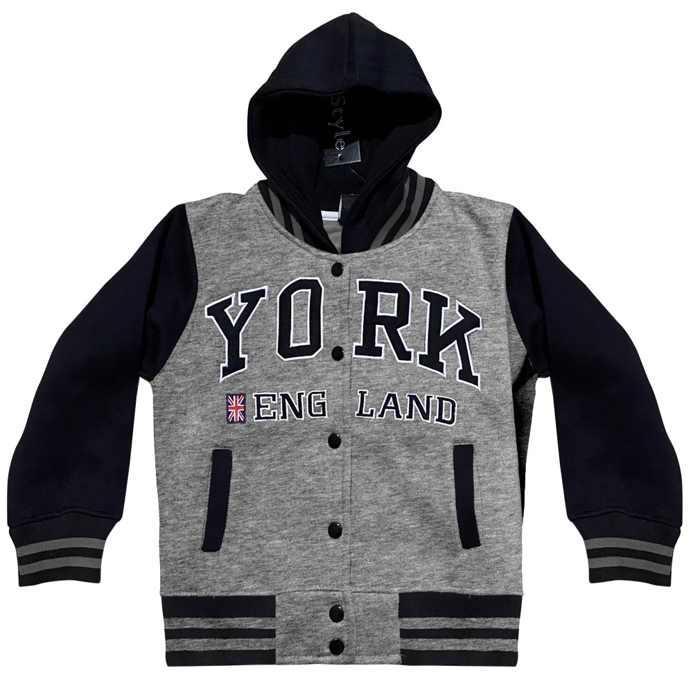 Sweatshirt York England Grey-Navy Youth - Pridesouvenirs