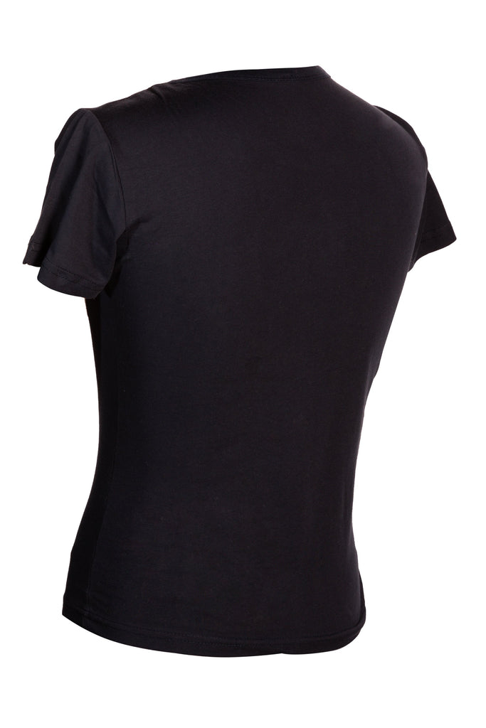 Liverpool Embroidered T-Shirt : Black - britishsouvenirs