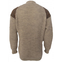 Load image into Gallery viewer, Chunky Knit Traditional Cardigan With Harris Tweed Patches