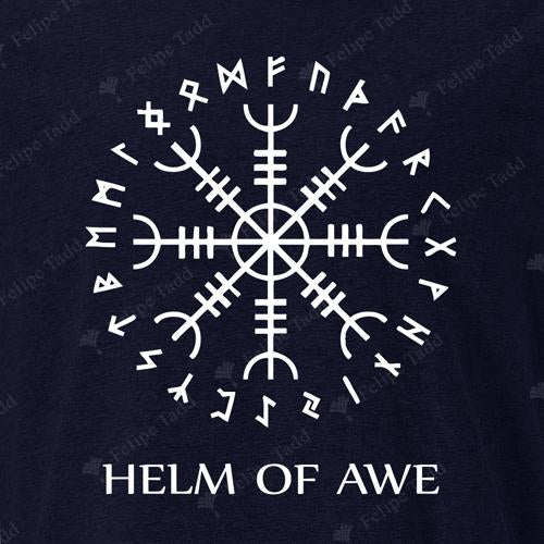 Navy Helm of Awe Jumper