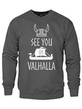 Load image into Gallery viewer, See You in Valhalla Viking Sweatshirt-Charcoal