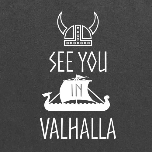 See You in Valhalla Viking Sweatshirt-Charcoal