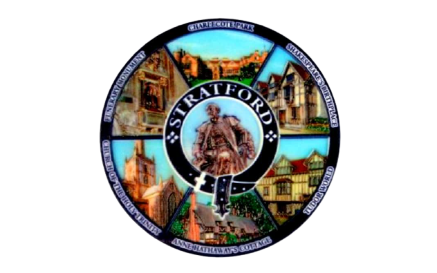 Stratford Landmarks Round Magnet