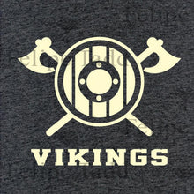 Load image into Gallery viewer, Embroidered Axe & Shield T-Shirt-Grey - Britishsouvenirs