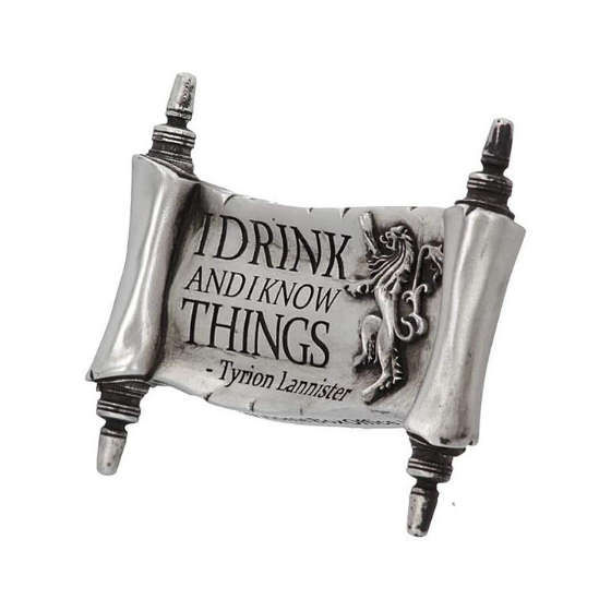 I Drink And I Know Things Magnet (GOT) 9cm - Britishsouvenir