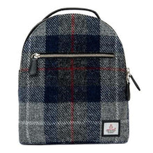 Load image into Gallery viewer, Harris Tweed Baby Backpack (Blue Check)