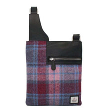 Load image into Gallery viewer, Harris Tweed Medium Cross Body Bag (Pink Check)