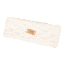 Load image into Gallery viewer, Aran Knit Headband Cream