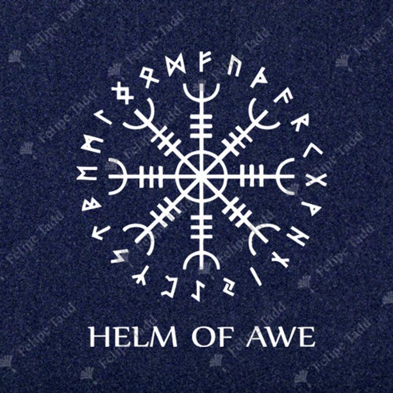 Helm of Awe T-Shirt- Navy- Britishsouvenirs