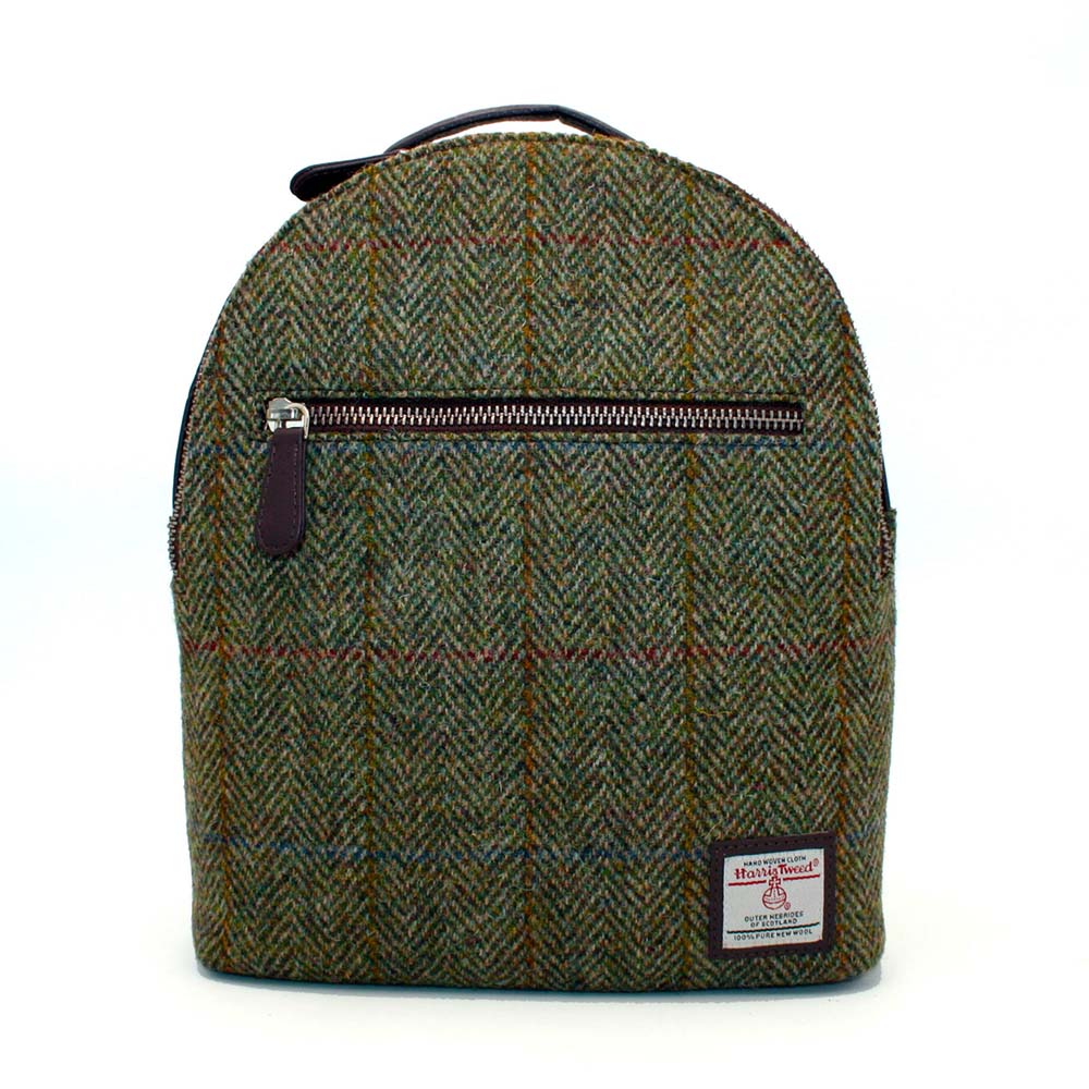 Harris Tweed Baby Backpack - Country Green