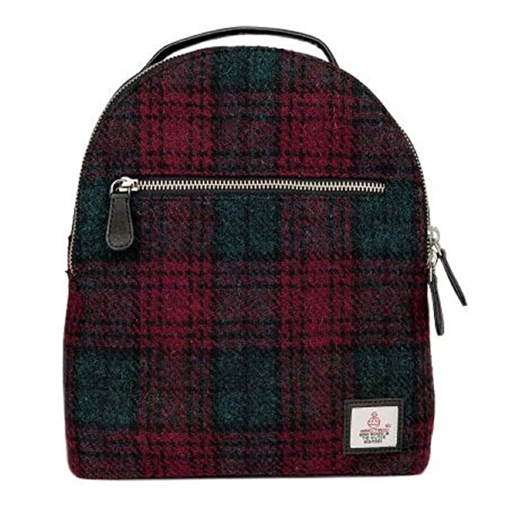 Harris Tweed Baby Backpack (Maroon)