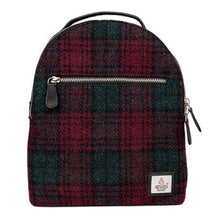 Load image into Gallery viewer, Harris Tweed Baby Backpack (Maroon)