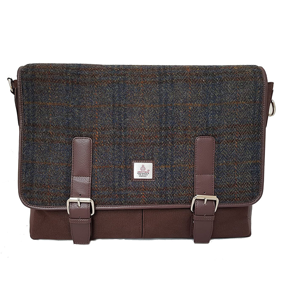 Harris Tweed Messenger Bag (Heather)