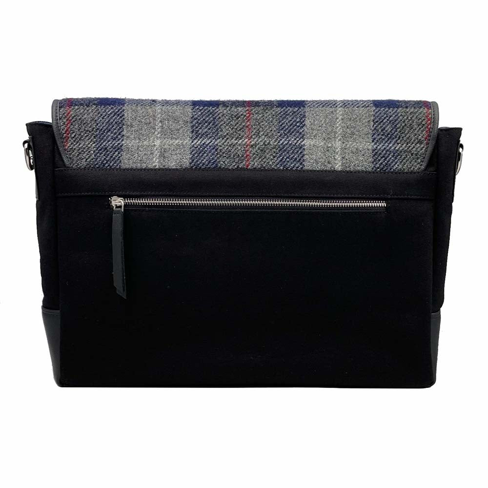 HARRIS TWEED MESSENGER BAG (BLUE)
