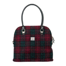 Load image into Gallery viewer, Harris Tweed Large bowling bag (maroon)