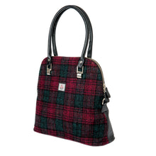 Load image into Gallery viewer, Harris Tweed Large bowling bag (maroon)