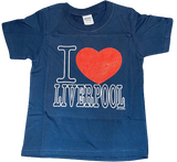 I Love Liverpool Kids T-Shirt Navy