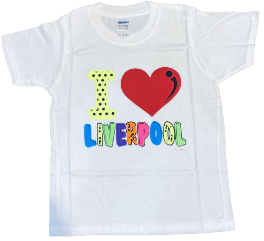 I Love Liverpool kids T-Shirt: White
