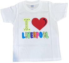 Load image into Gallery viewer, I Love Liverpool kids T-Shirt: White