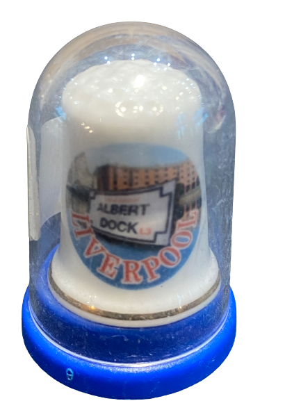 Liverpool Albert Dock Ceramic Thimble Boxed