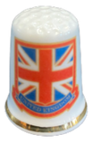 Union Jack Ceramic Thimble Boxed