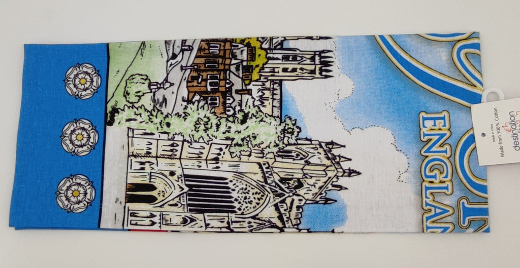 Tea Towel York Blue