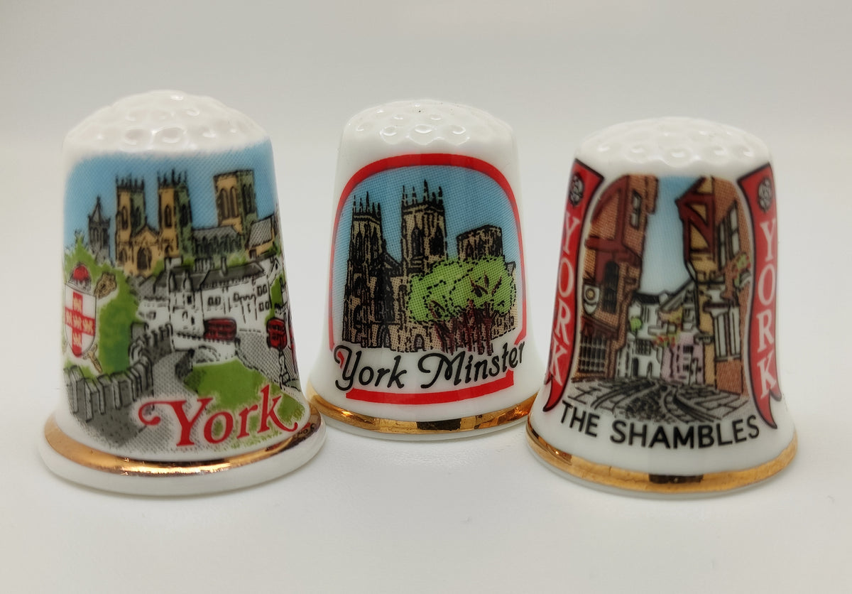 Ceramic Thimbles British Souvenirs