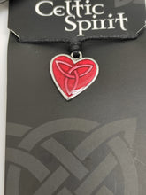 Load image into Gallery viewer, Red Trinity Heart Pendant