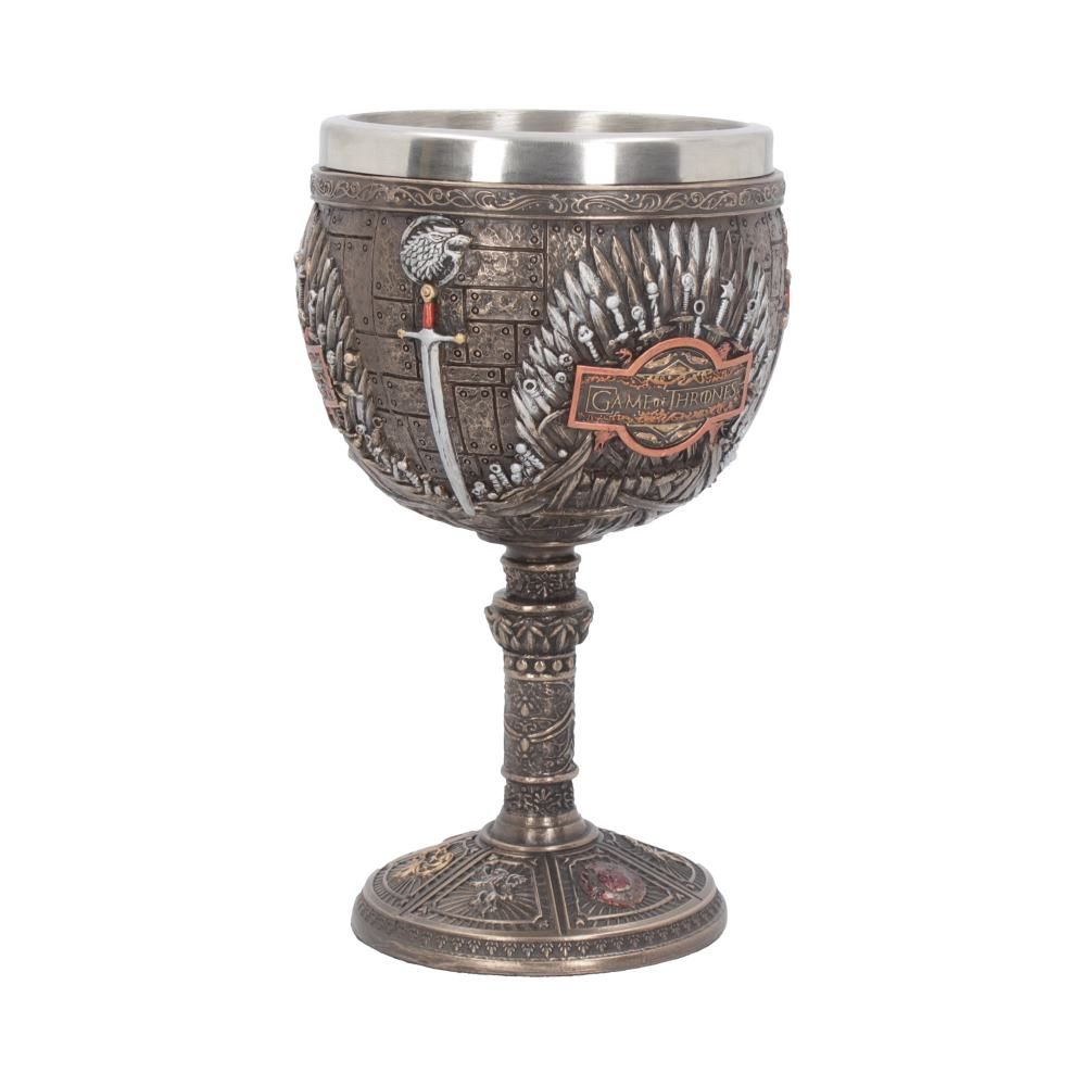 Iron Throne Game Of Thrones Goblet 17cm - Britishsouvenir