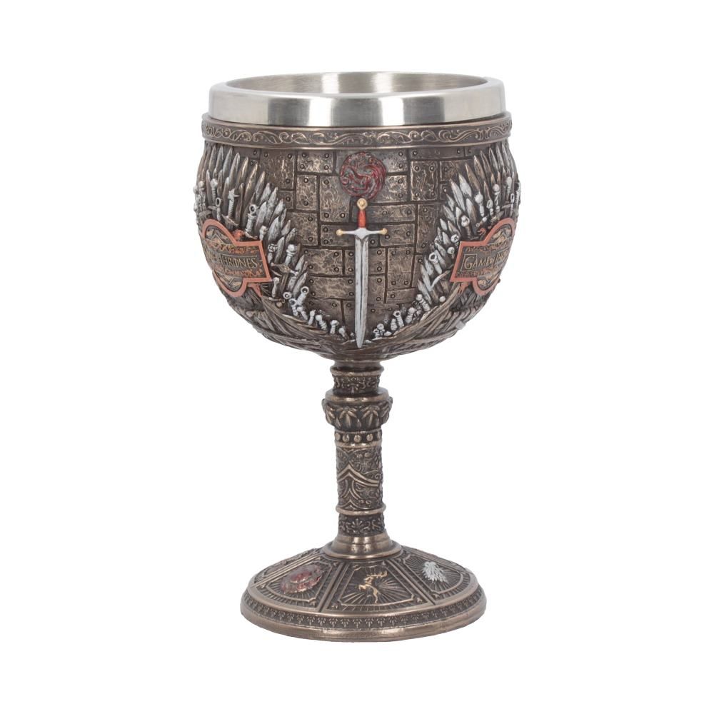 Iron Throne Game Of Thrones Goblet 17cm - Britishsouvenir