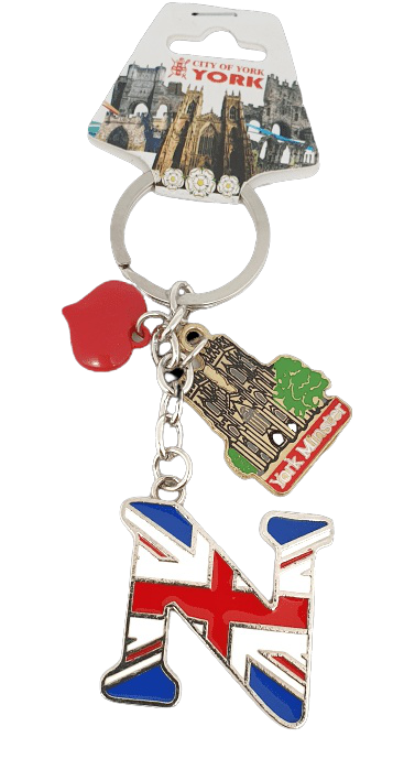 York Minster Alphabetic Keyring | York souvenirs
