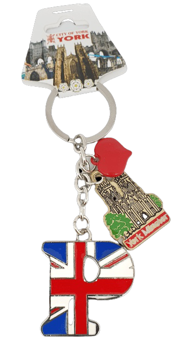 York Minster Alphabetic Keyring | York souvenirs