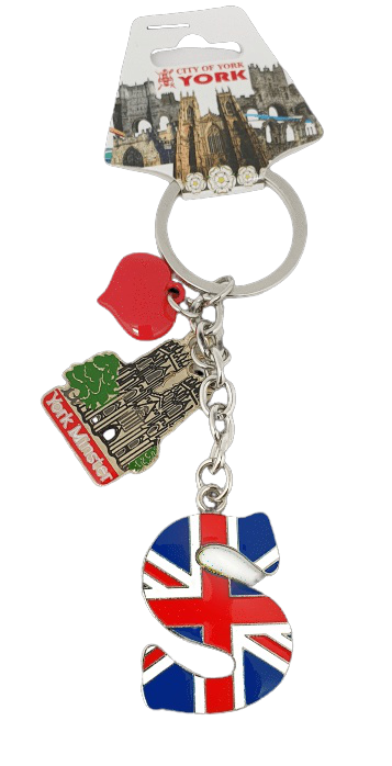 York Minster Alphabetic Keyring | Gifts From UK