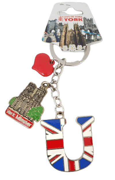 York Minster Alphabetic Keyring | souvenir shop