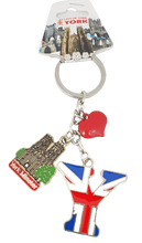 Load image into Gallery viewer, York Minster Alphabetic Keyring | York merchandise