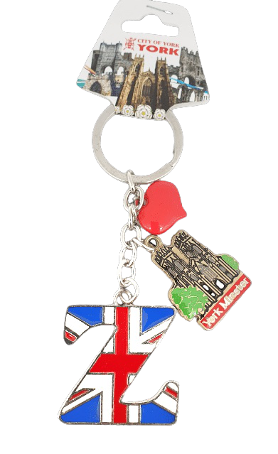 York Minster Alphabetic Keyring | York gifts