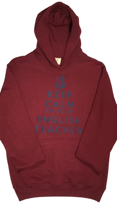 Hoodie Keep Calm Maroon