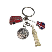 Load image into Gallery viewer, Keyring- London bus, Big Ben, guitar
