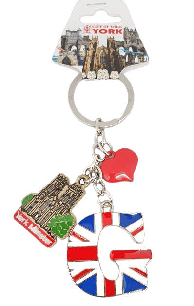 York Minster Alphabetic Keyring | York souvenirs