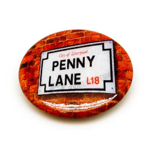 Load image into Gallery viewer, Liverpool Button Badge Penny Lane