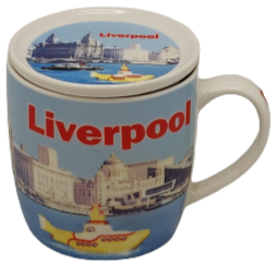 Blue Liverpool Mug and Coaster Set